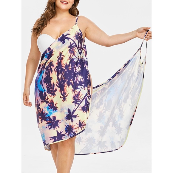 plus size cover up swimwear